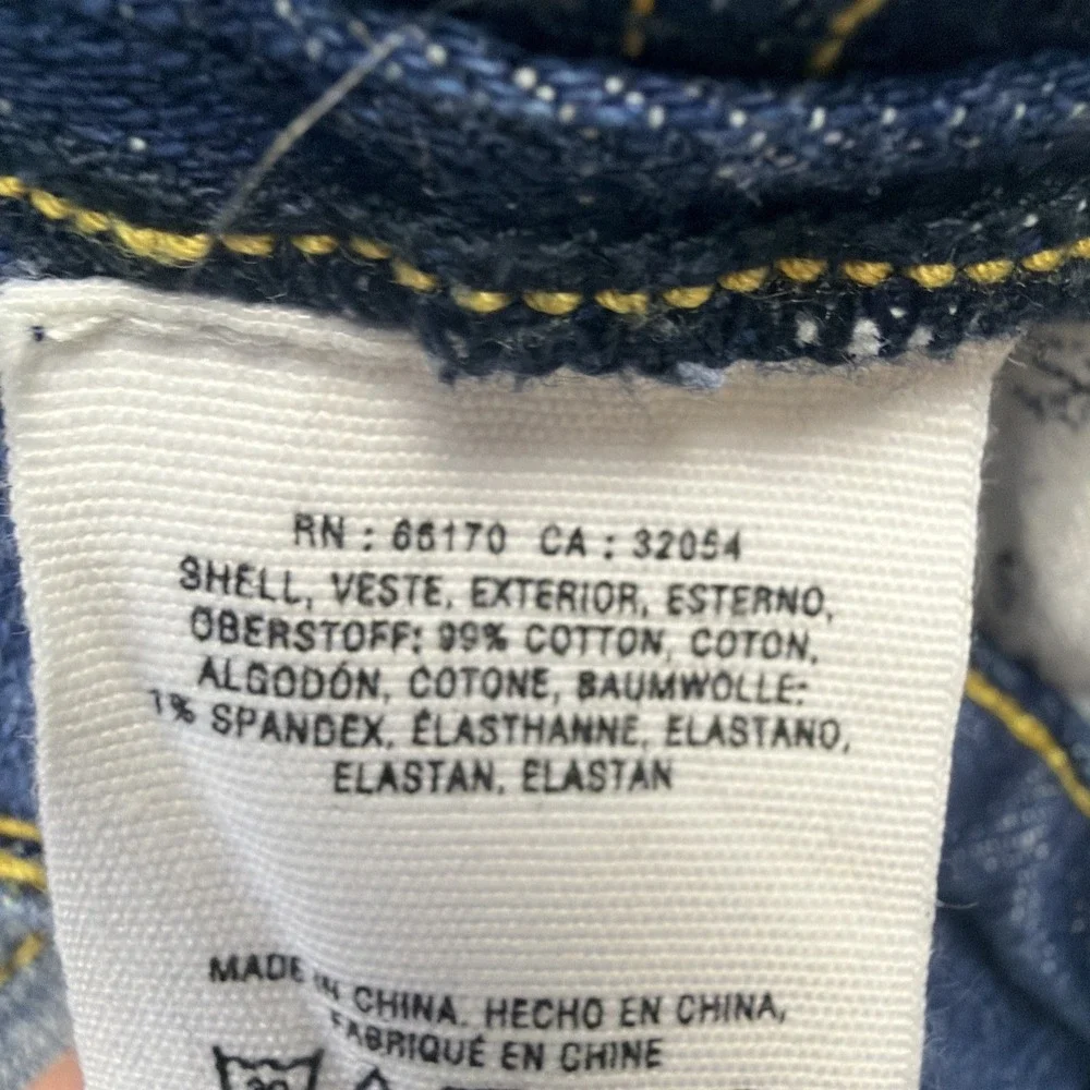 Anthropologie Pilcro Embroidered Stripe Denim Shorts Slim Boyfriend Size 29 - Picture 5 of 8